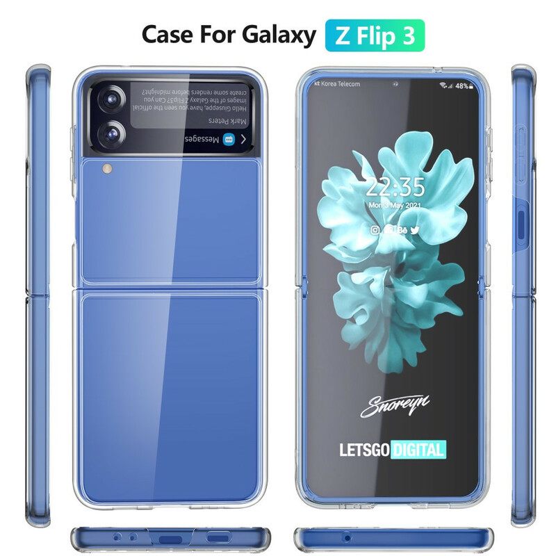 Θήκη Samsung Galaxy Z Flip 3 5G Θήκη Flip Διαφανής