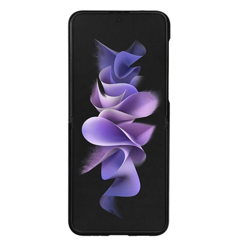 Θήκη Samsung Galaxy Z Flip 3 5G Θήκη Flip Γνήσια Δερμάτινη Θήκη Για Κάρτες Litchi