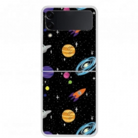Θήκη Samsung Galaxy Z Flip 3 5G Θήκη Flip Πλανήτης Γαλαξίας