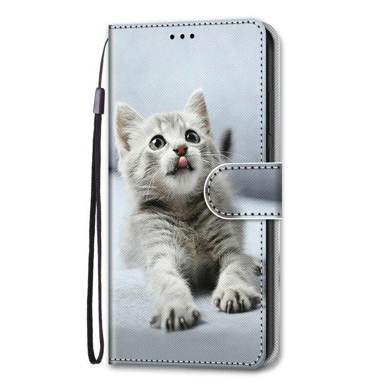 Κάλυμμα Xiaomi Mi 10T Lite με κορδονι Strappy Kitten