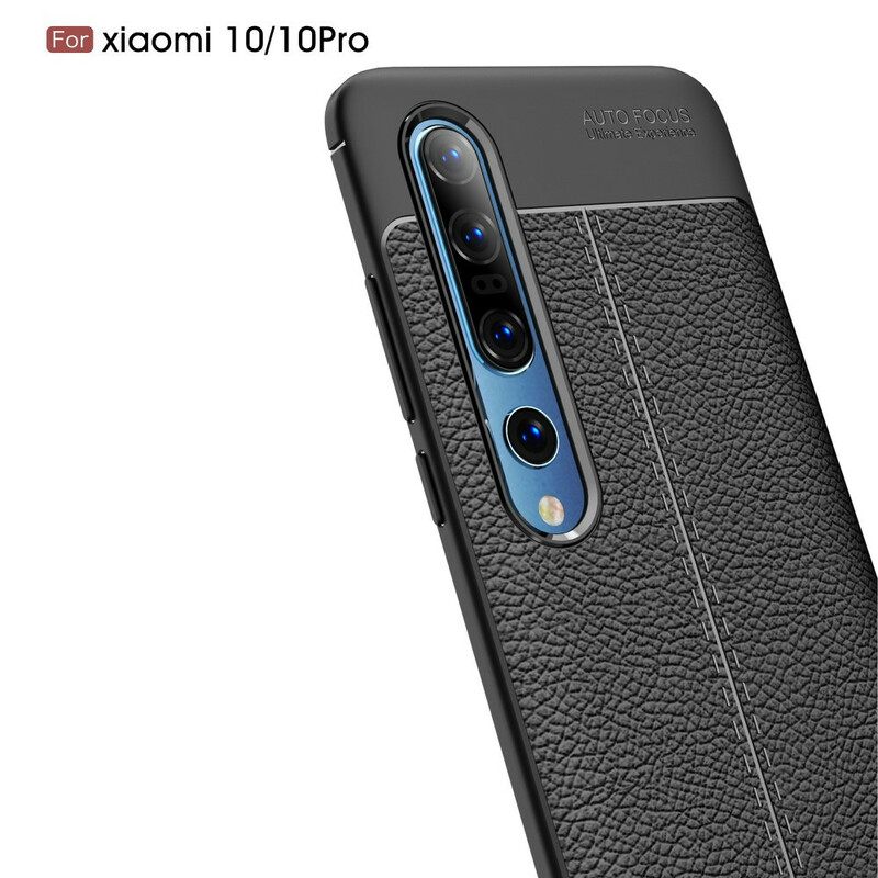 Θήκη Xiaomi Mi 10 / 10 Pro Δερμάτινο Εφέ Litchi Double Line