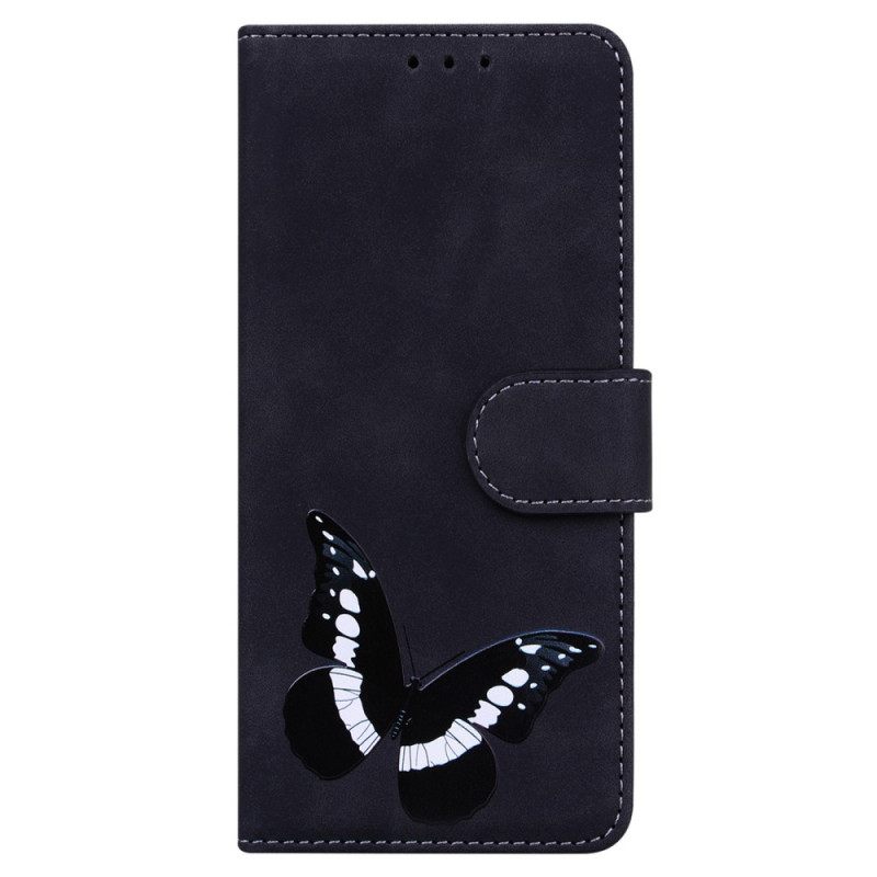 δερματινη θηκη Moto G51 5G Skin-touch Butterfly