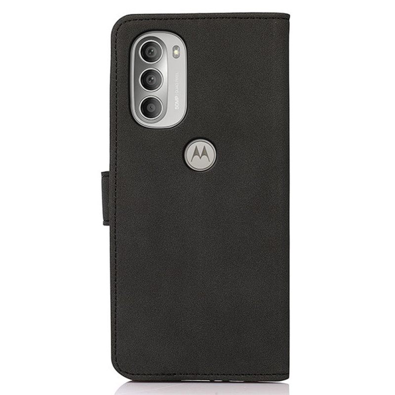 Κάλυμμα Moto G51 5G Khazneh Fashion Leather Effect