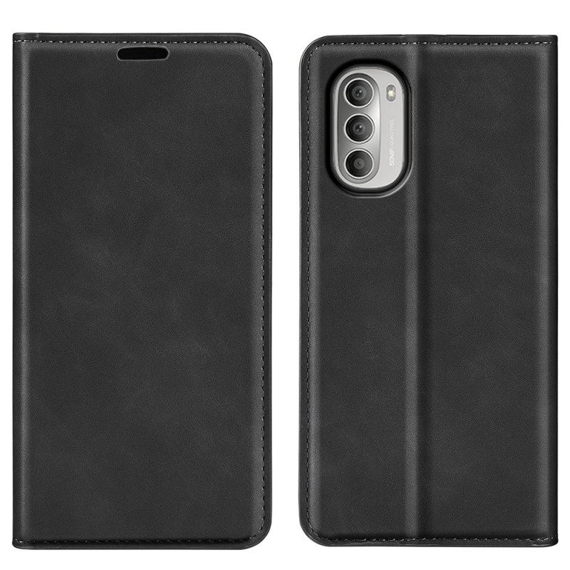 θηκη κινητου Moto G51 5G Θήκη Flip Εφέ Silk Soft Leather