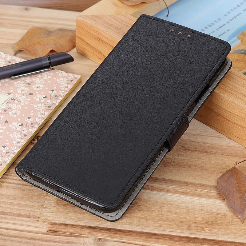 Κάλυμμα Realme GT Neo 3T / Neo 2 Premium Faux Leather Lychee