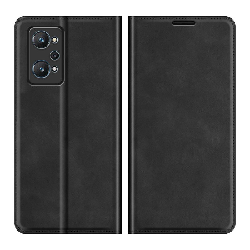 θηκη κινητου Realme GT Neo 3T / Neo 2 Θήκη Flip Εφέ Silk Soft Leather