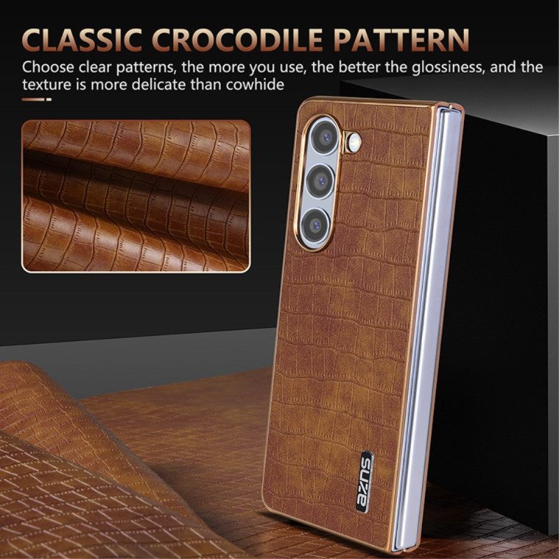 Κάλυμμα Samsung Galaxy Z Fold 6 Azns Leather Style Σιλικόνης