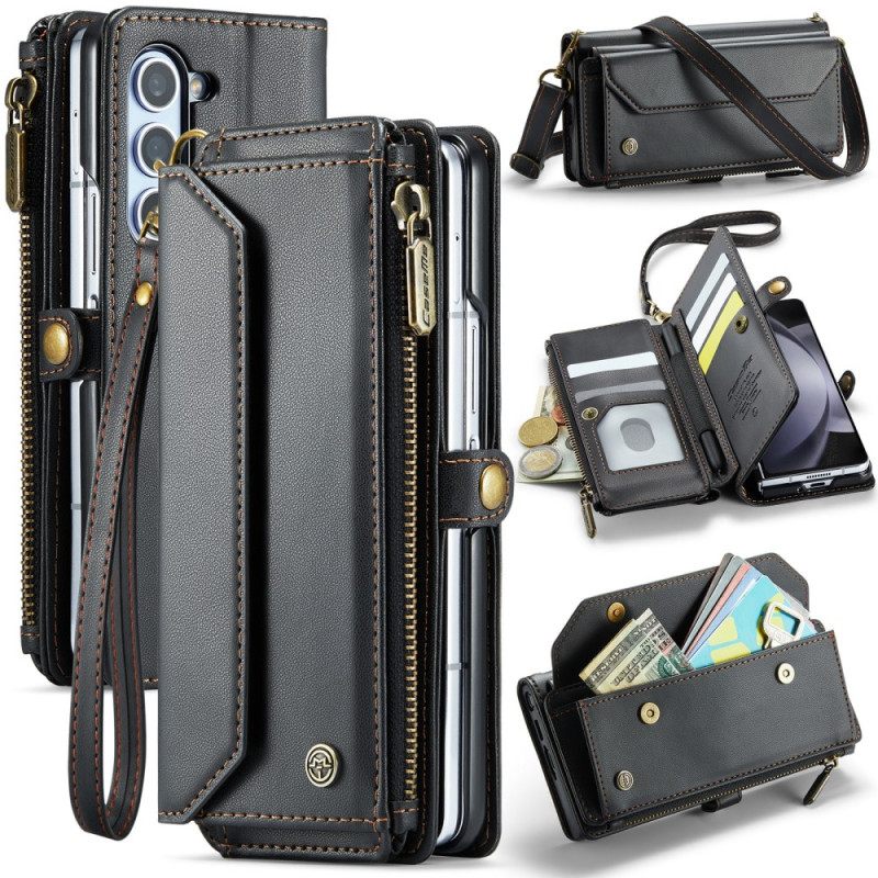 Θηκη Κινητου Samsung Galaxy Z Fold 6 Θήκες Κινητών Πορτοφόλι Caseme Shoulder And Lanyard