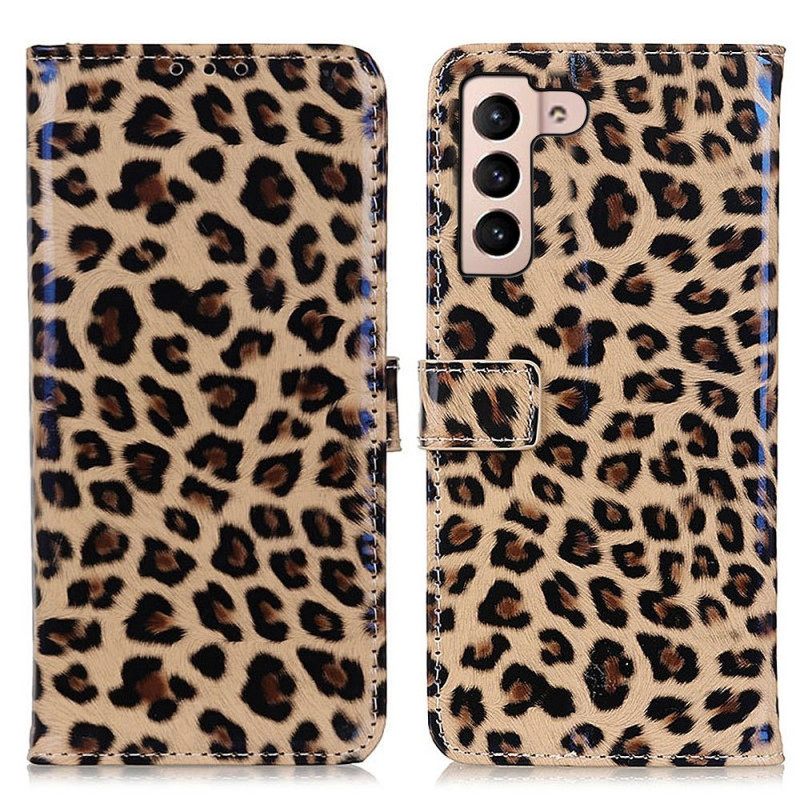 δερματινη θηκη Samsung Galaxy S23 5G Leopard Skin Effect