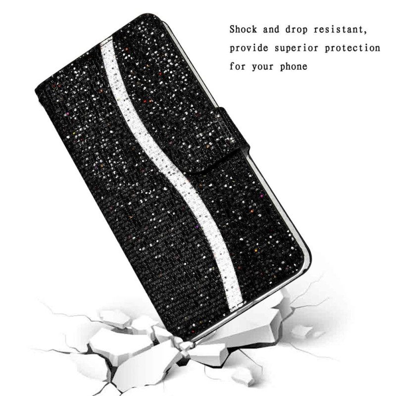 Κάλυμμα Samsung Galaxy S23 5G με κορδονι Strappy Sequins