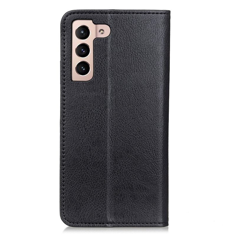 θηκη κινητου Samsung Galaxy S23 5G Θήκη Flip Litchi Split Leather