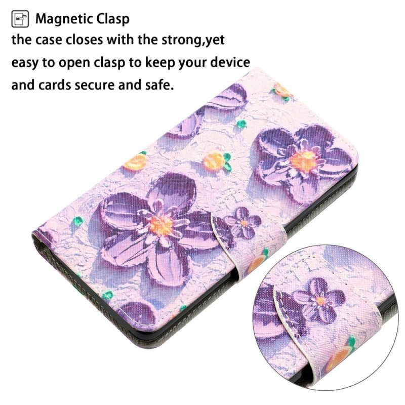 Κάλυμμα Samsung Galaxy S23 Ultra 5G με κορδονι Μόνο Strap Flowers