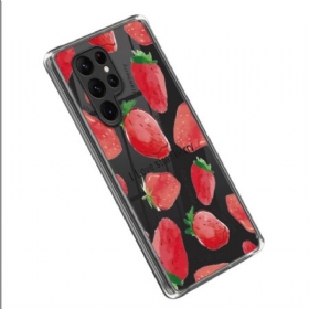 Θήκη Samsung Galaxy S23 Ultra 5G Φράουλες
