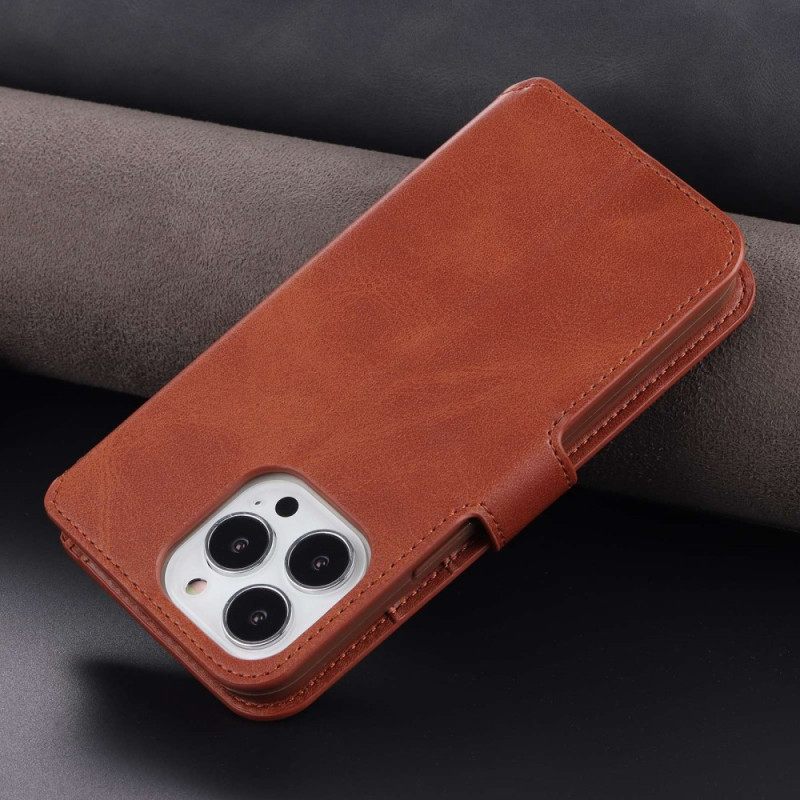 Κάλυμμα iPhone 14 Pro Max Azns Faux Leather