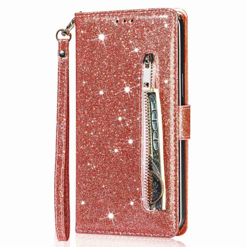 Κάλυμμα iPhone 14 Pro Max πορτοφολι Glitter Wallet