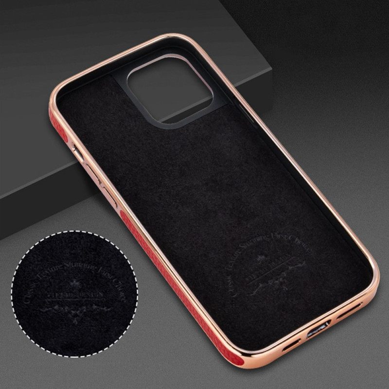 Θήκη iPhone 14 Pro Max Faux Leather Lychee Vietao