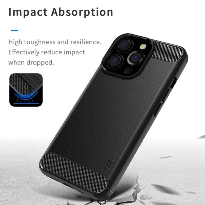 Θήκη iPhone 14 Pro Max Mofi Brushed Carbon Fiber