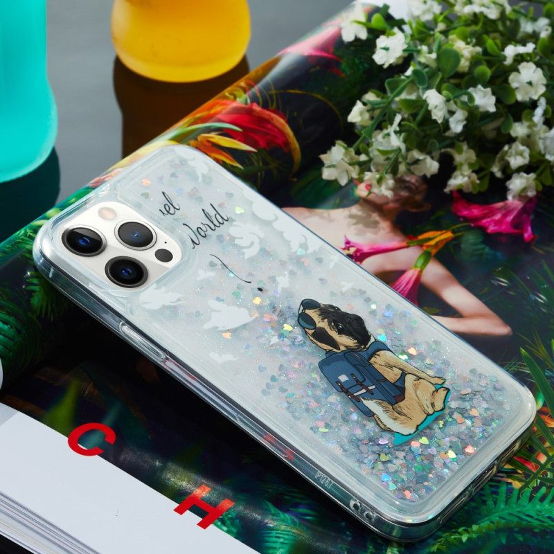 Θήκη iPhone 15 Pro Glitter Dog