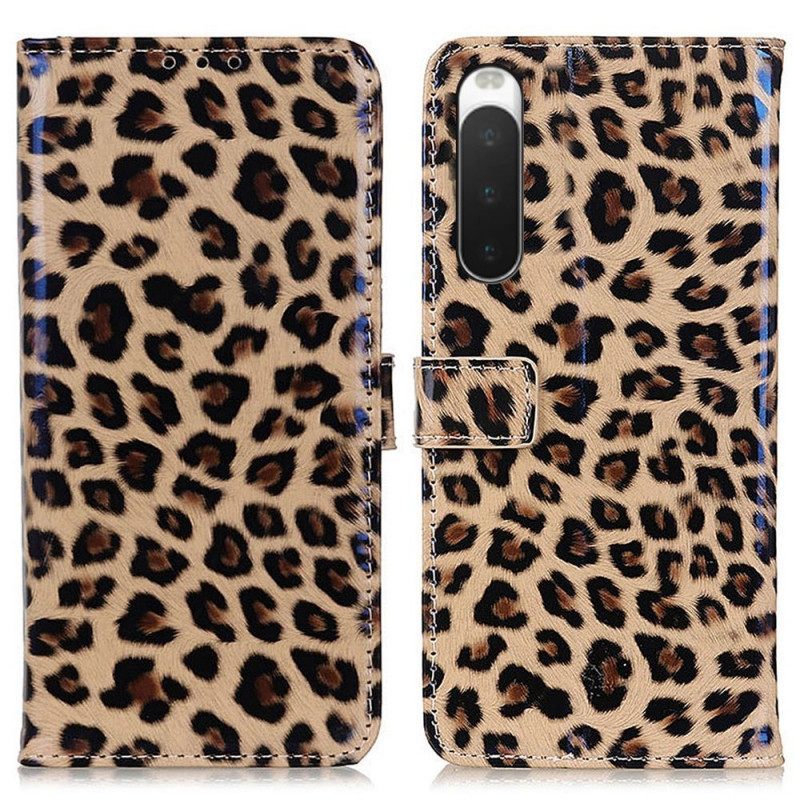 δερματινη θηκη Sony Xperia 10 IV Leopard Skin Effect