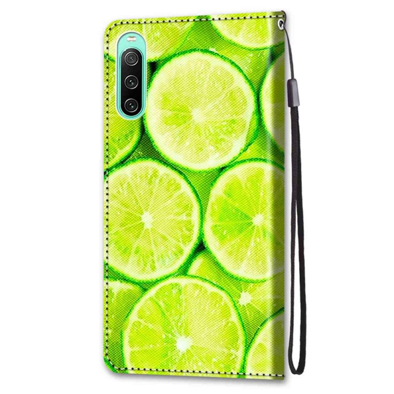 Θήκη Flip Sony Xperia 10 IV Limes