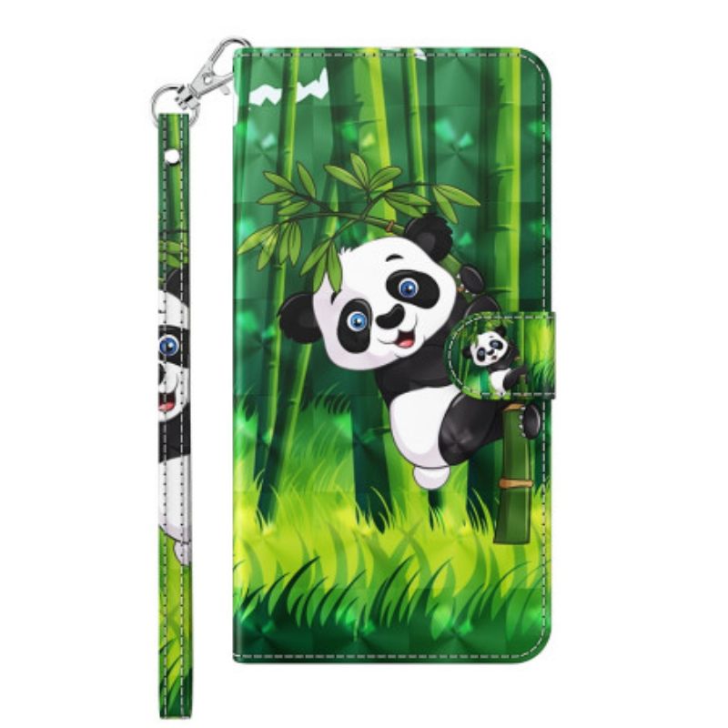 Κάλυμμα Xiaomi Redmi 10C με κορδονι Bamboo Panda Με Κορδόνι