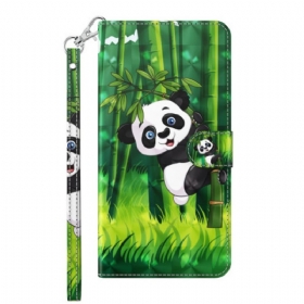Κάλυμμα Xiaomi Redmi 10C με κορδονι Bamboo Panda Με Κορδόνι