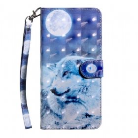 Κάλυμμα Xiaomi Redmi 10C με κορδονι Lanyard Wolf