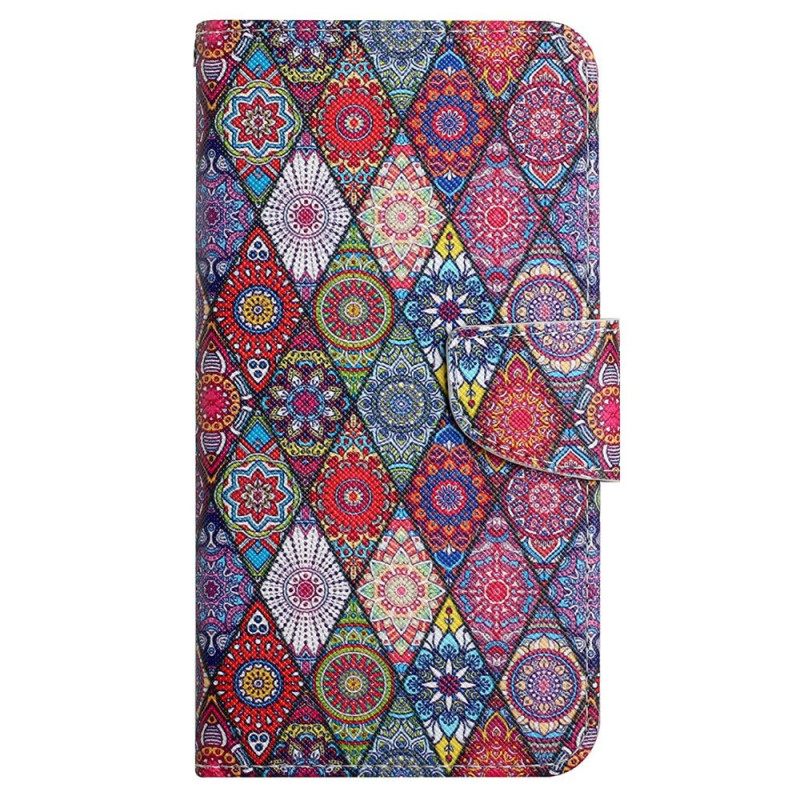 Κάλυμμα Xiaomi Redmi 10C με κορδονι Strappy Patchwork