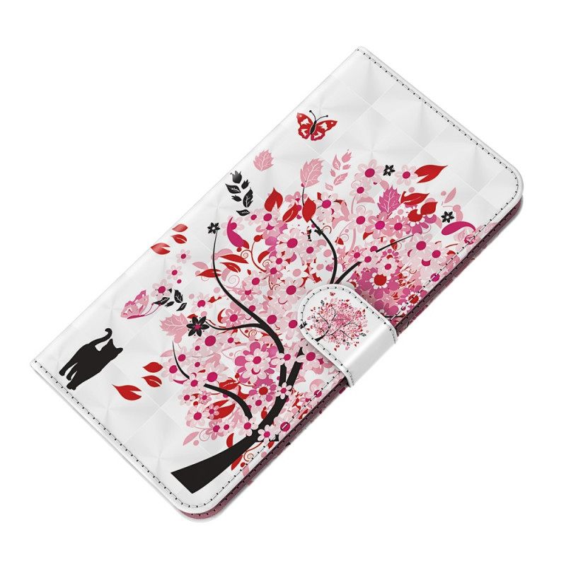 Κάλυμμα Xiaomi Redmi 10C με κορδονι Strappy Rose Tree