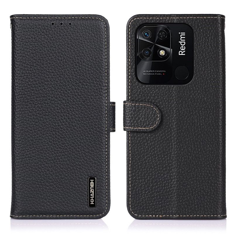 Θήκη Flip Xiaomi Redmi 10C Khazneh Lychee Leather