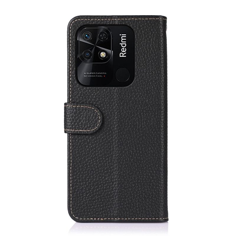 Θήκη Flip Xiaomi Redmi 10C Khazneh Lychee Leather