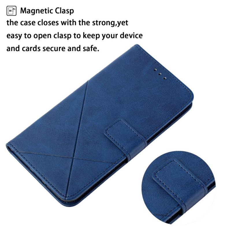 Θήκη Flip Xiaomi Redmi 10C X Design Geo Leather Style