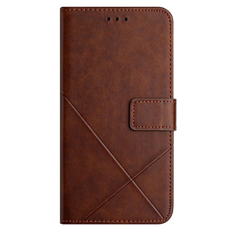 Θήκη Flip Xiaomi Redmi 10C X Design Geo Leather Style