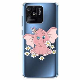 Θήκη Xiaomi Redmi 10C Άνευ Ραφής Ροζ Ελέφαντας
