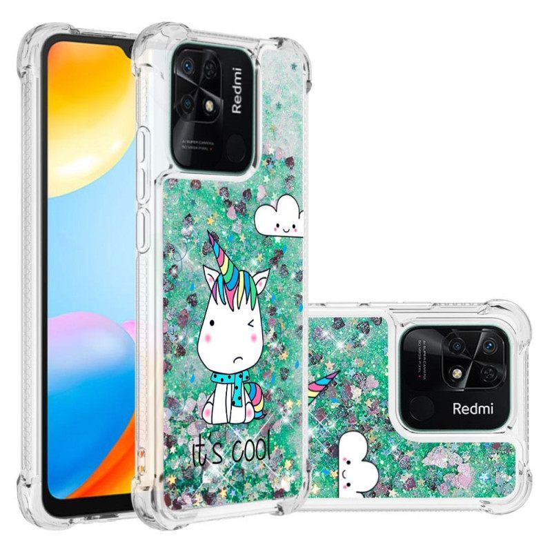 Θήκη Xiaomi Redmi 10C Glitter Unicorns