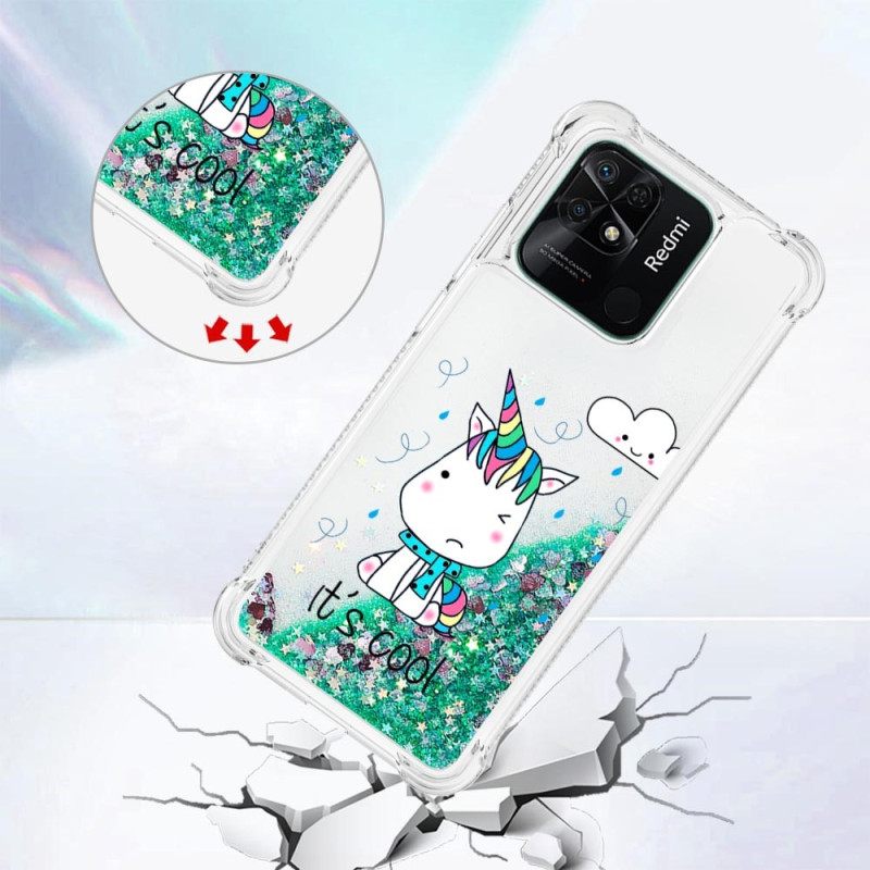 Θήκη Xiaomi Redmi 10C Glitter Unicorns