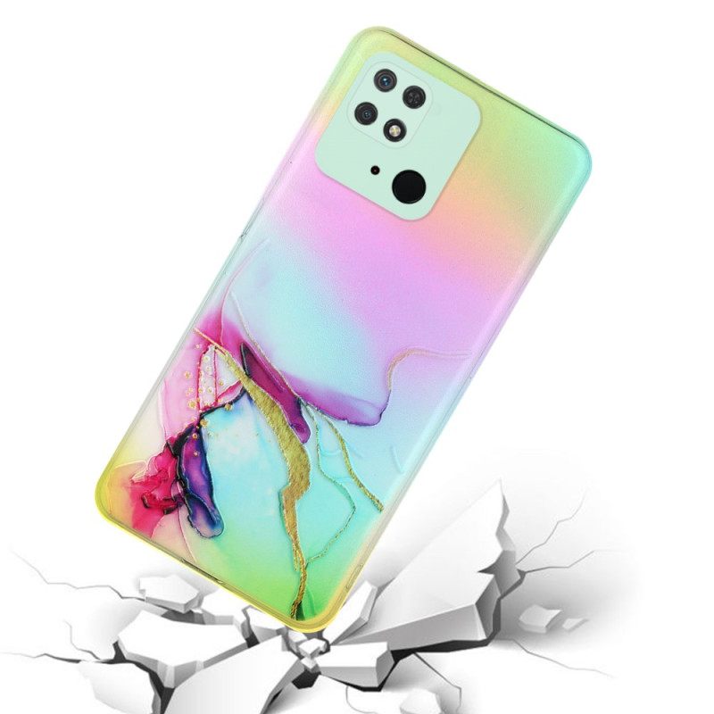 Θήκη Xiaomi Redmi 10C Marble Art Laser Effect