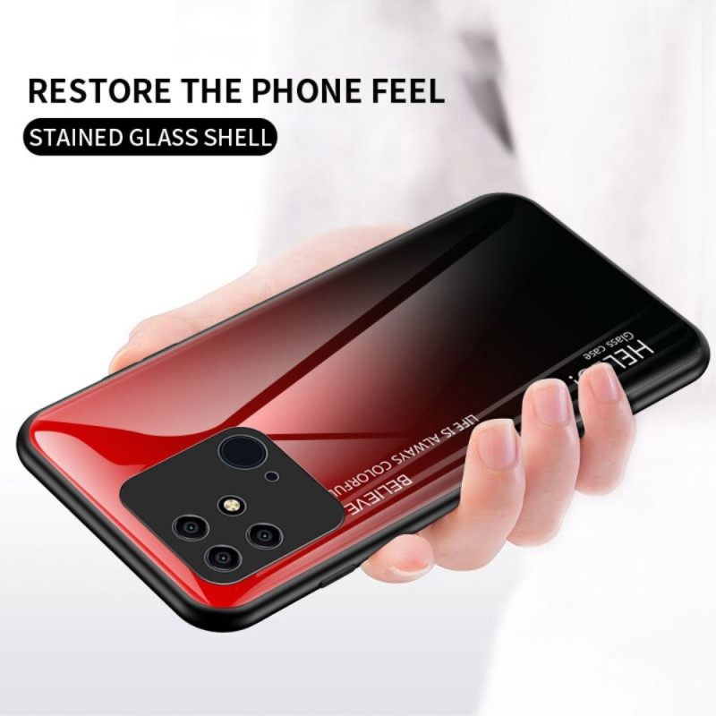 Θήκη Xiaomi Redmi 10C Tempered Glass Γεια Σας