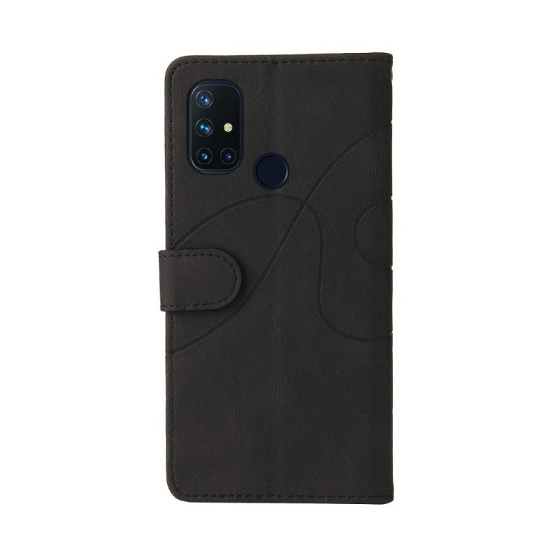 Κάλυμμα OnePlus Nord N10 Δίχρωμο Signature Faux Leather