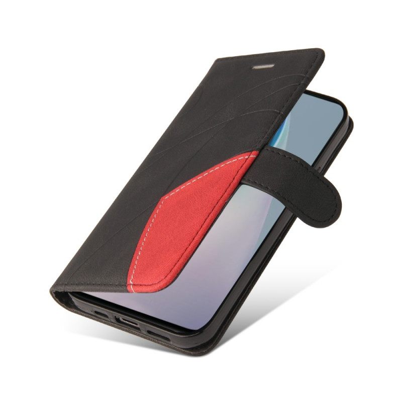 Κάλυμμα OnePlus Nord N10 Δίχρωμο Signature Faux Leather