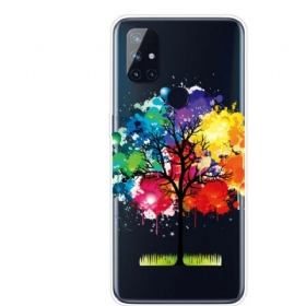 θηκη κινητου OnePlus Nord N10 Άνευ Ραφής Δέντρο Ακουαρέλας