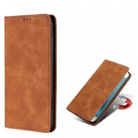 θηκη κινητου OnePlus Nord N10 Θήκη Flip Εφέ Silky Touch Leather