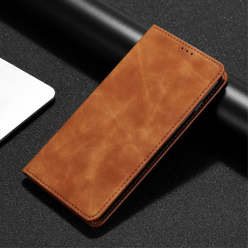 θηκη κινητου OnePlus Nord N10 Θήκη Flip Εφέ Silky Touch Leather