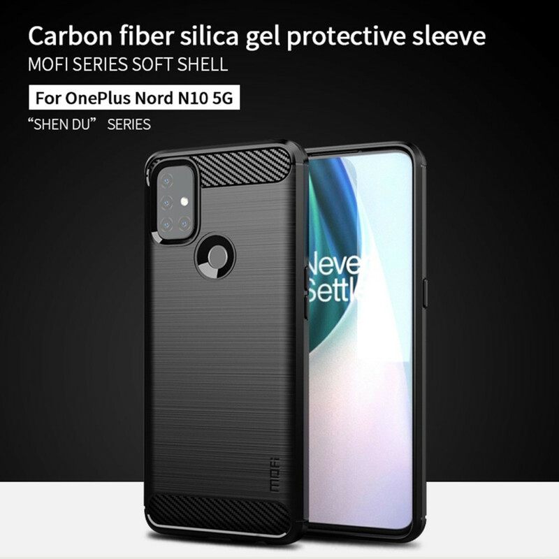 Θήκη OnePlus Nord N10 Mofi Brushed Carbon Fiber