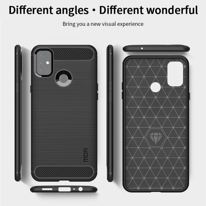 Θήκη OnePlus Nord N10 Mofi Brushed Carbon Fiber