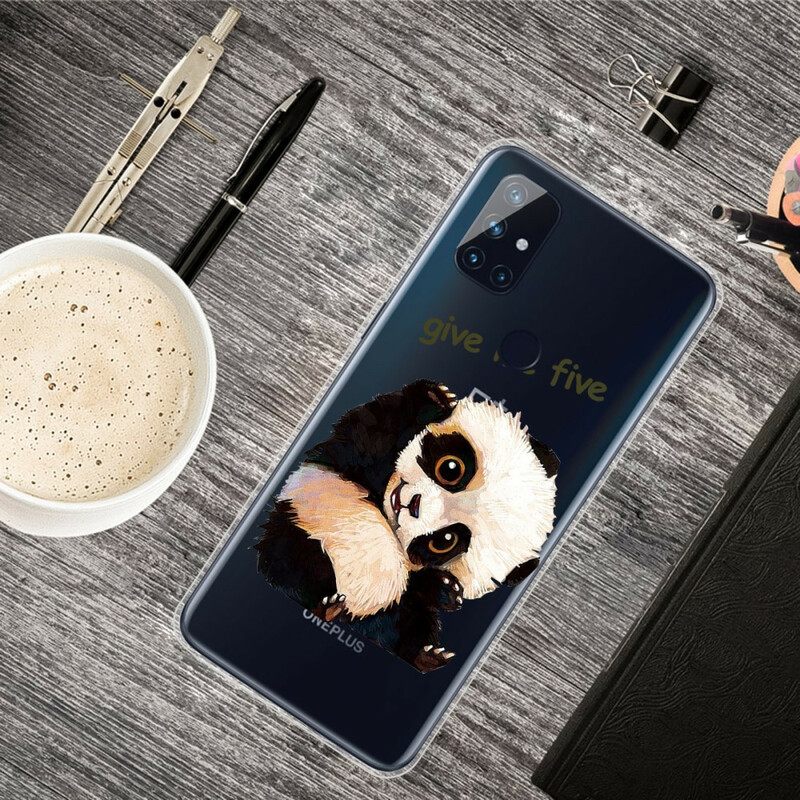 Θήκη OnePlus Nord N10 Χωρίς Ραφή Panda Give Me Five