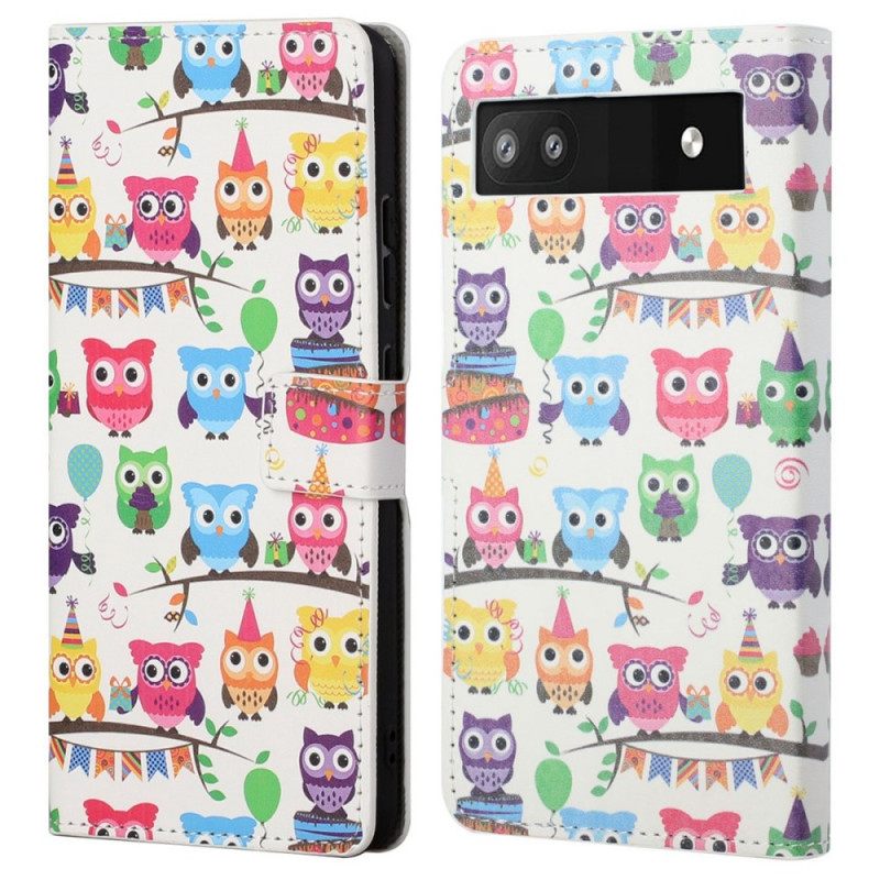 Κάλυμμα Google Pixel 6A Band Of Owls