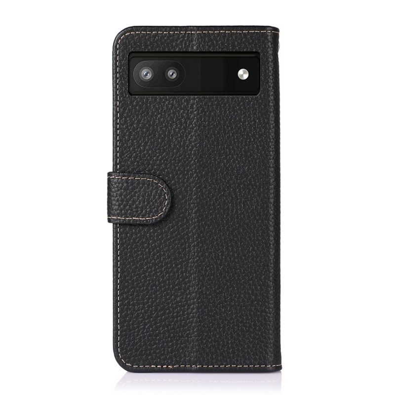 Κάλυμμα Google Pixel 6A Khazneh Lychee Leather