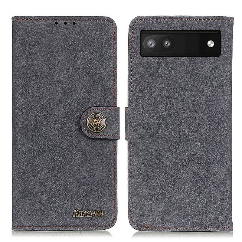 Κάλυμμα Google Pixel 6A Khazneh Retro Split Faux Leather