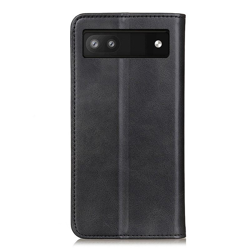 θηκη κινητου Google Pixel 6A Θήκη Flip Split Leather